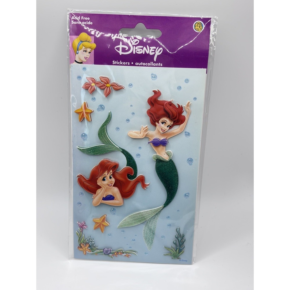 EK Success Disney Dimensional Sticker vintage Little Mermaid Ariel